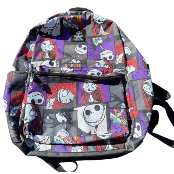 Disney Nightmare Before Christmas Print Backpack School Book Overnight Bag - Picture 1 of 10